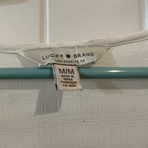 White flow shirt. LUCKY BRAND